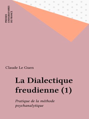 cover image of La Dialectique freudienne, 1